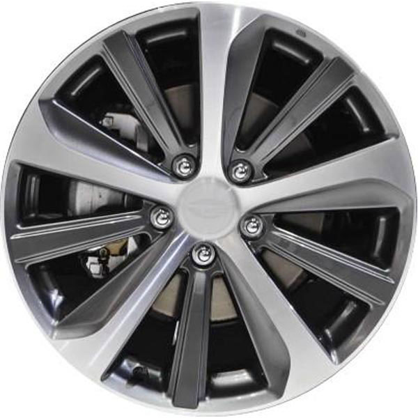 ALY68825U30N Aluminum Charcoal Wheel, 18 in. X 7.5 in., 5 x 115 mm Bolt Pattern