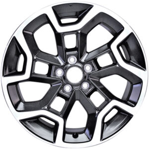 ALY68836U30N Aluminum Charcoal Wheel, 17 in. X 7 in., 5 x 100 mm Bolt Pattern