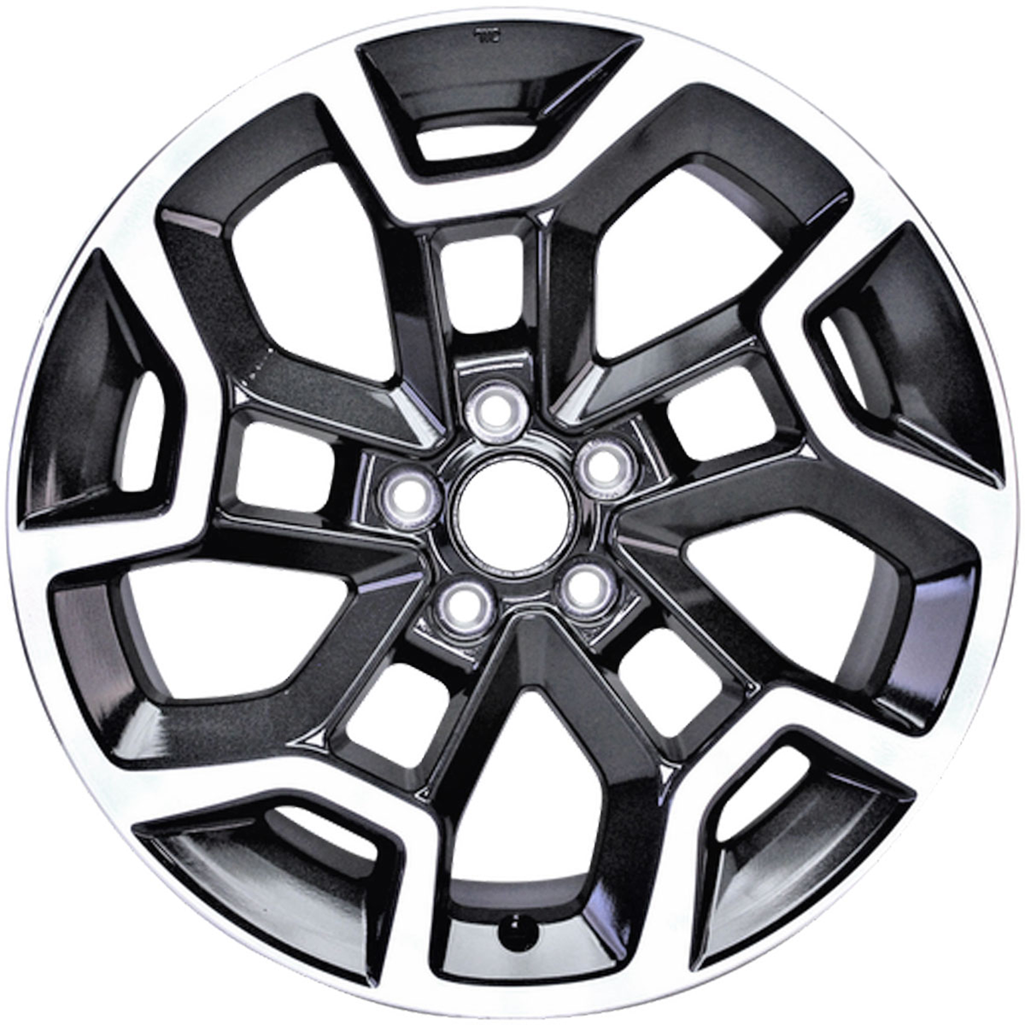 ALY68836U30N Aluminum Charcoal Wheel, 17 in. X 7 in., 5 x 100 mm Bolt Pattern