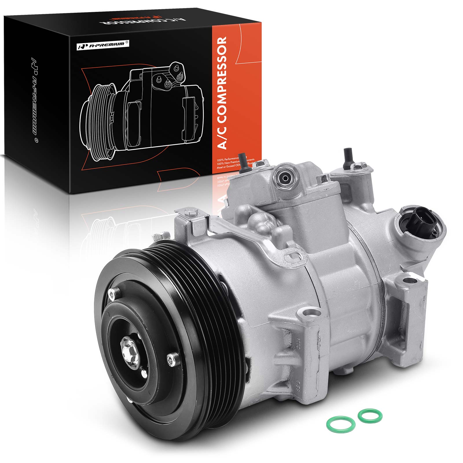 APACC006 AC Compressor with Clutch with 6-Groove Pulley