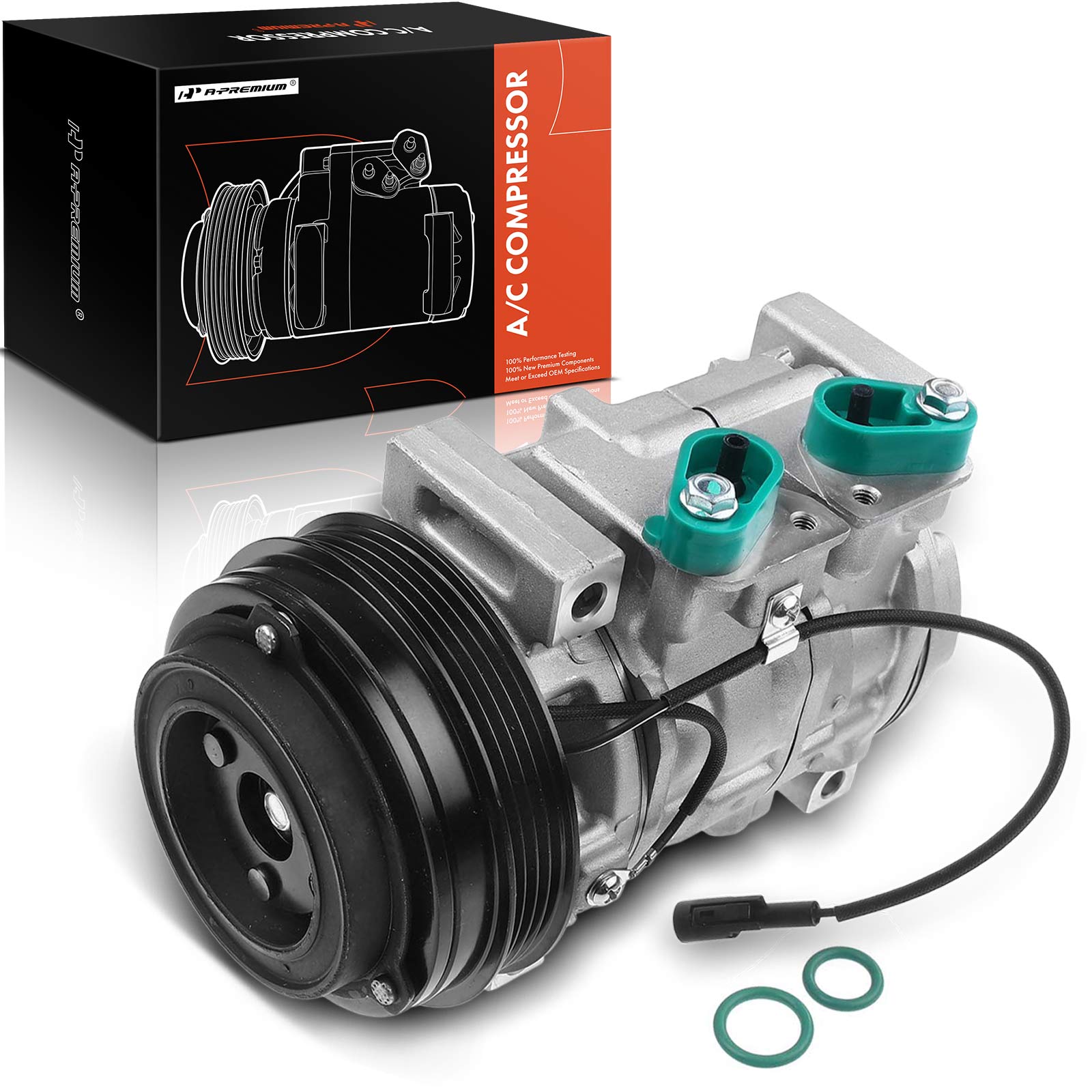 APACC101 AC Compressor with Clutch with 4-Groove Pulley