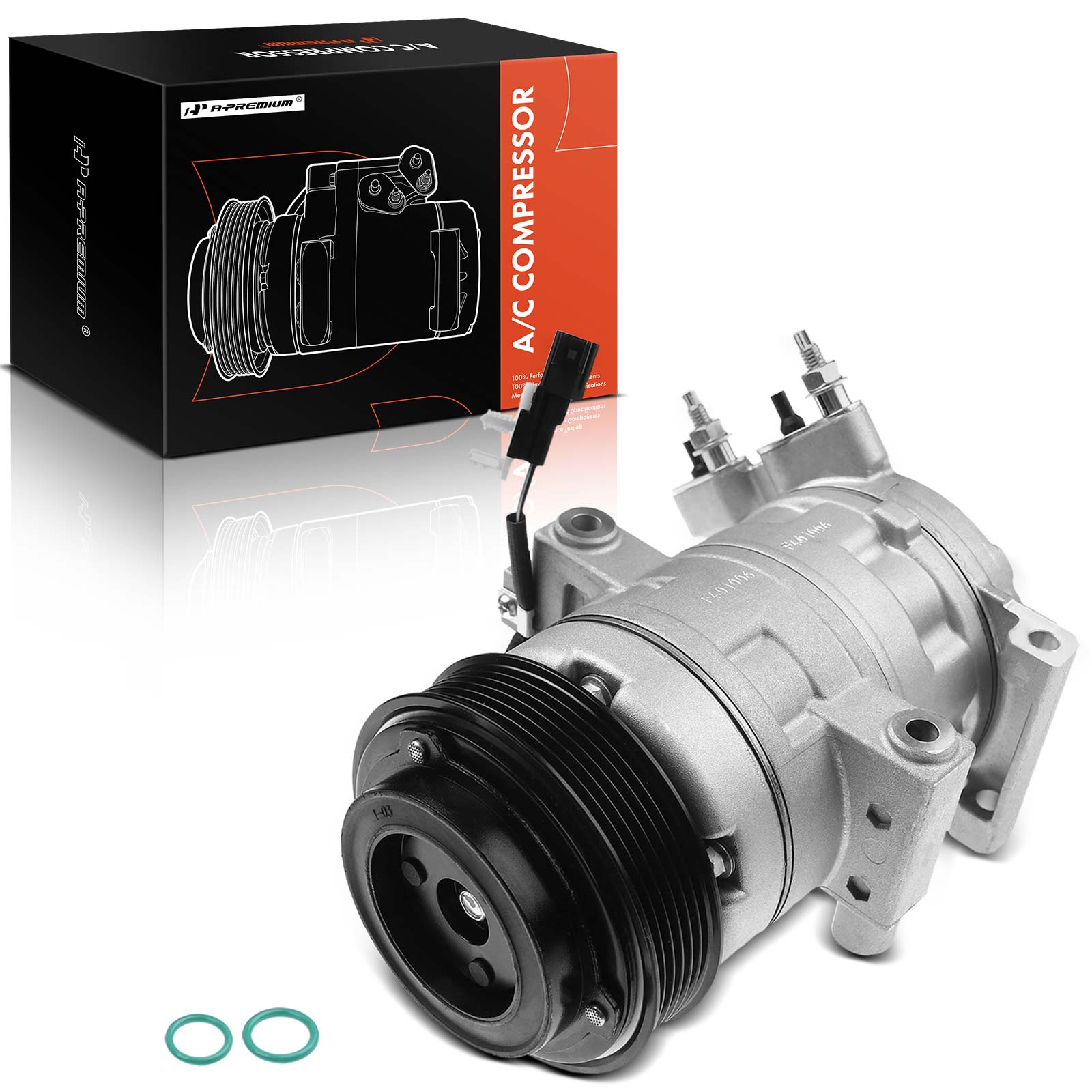 APACC210 AC Compressor with Clutch with 6-Groove Pulley