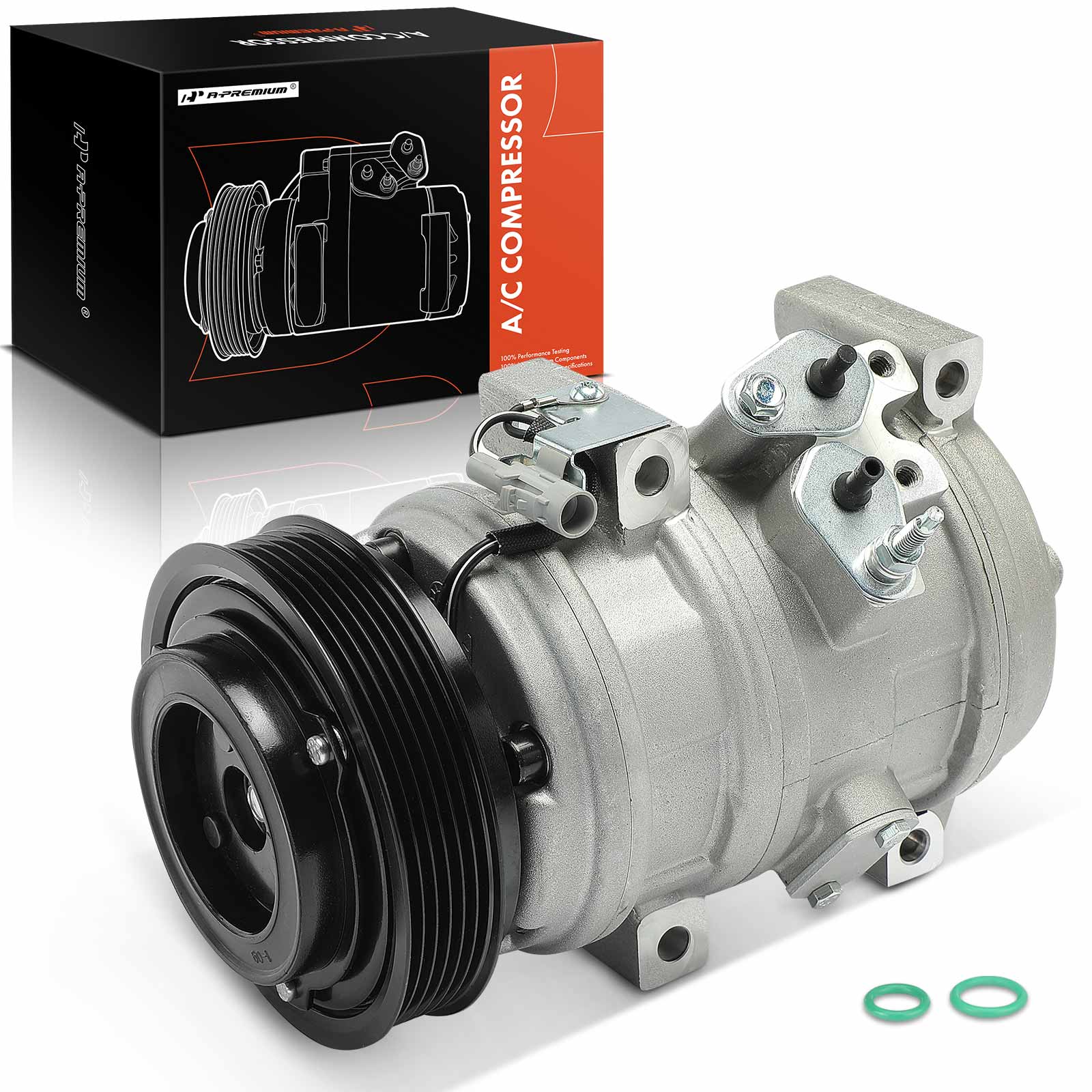 APACC246 AC Compressor with Clutch with 6-Groove Pulley