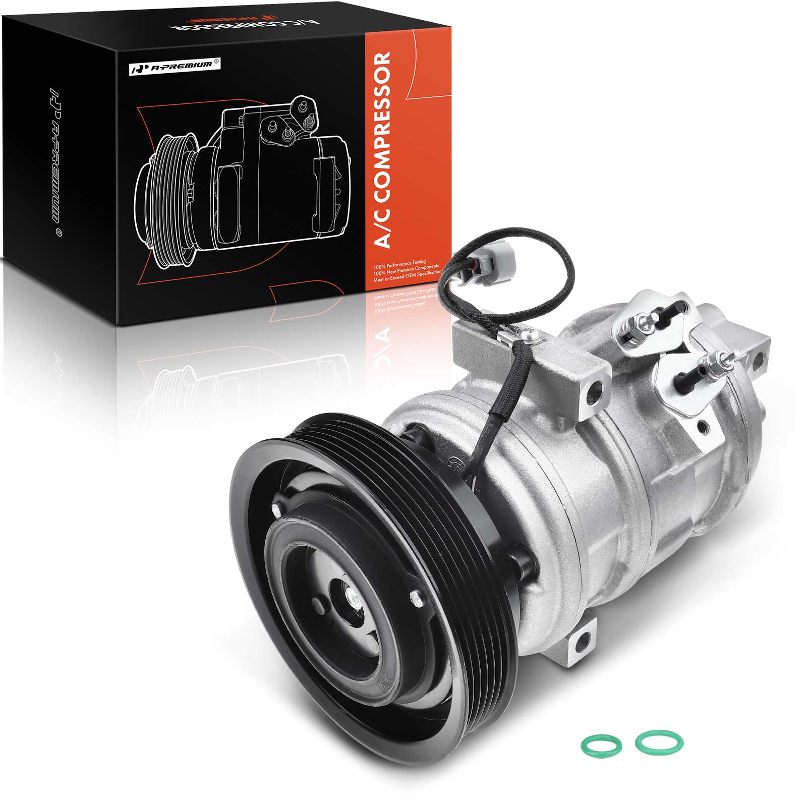 APACC422 AC Compressor with Clutch with 6-Groove Pulley