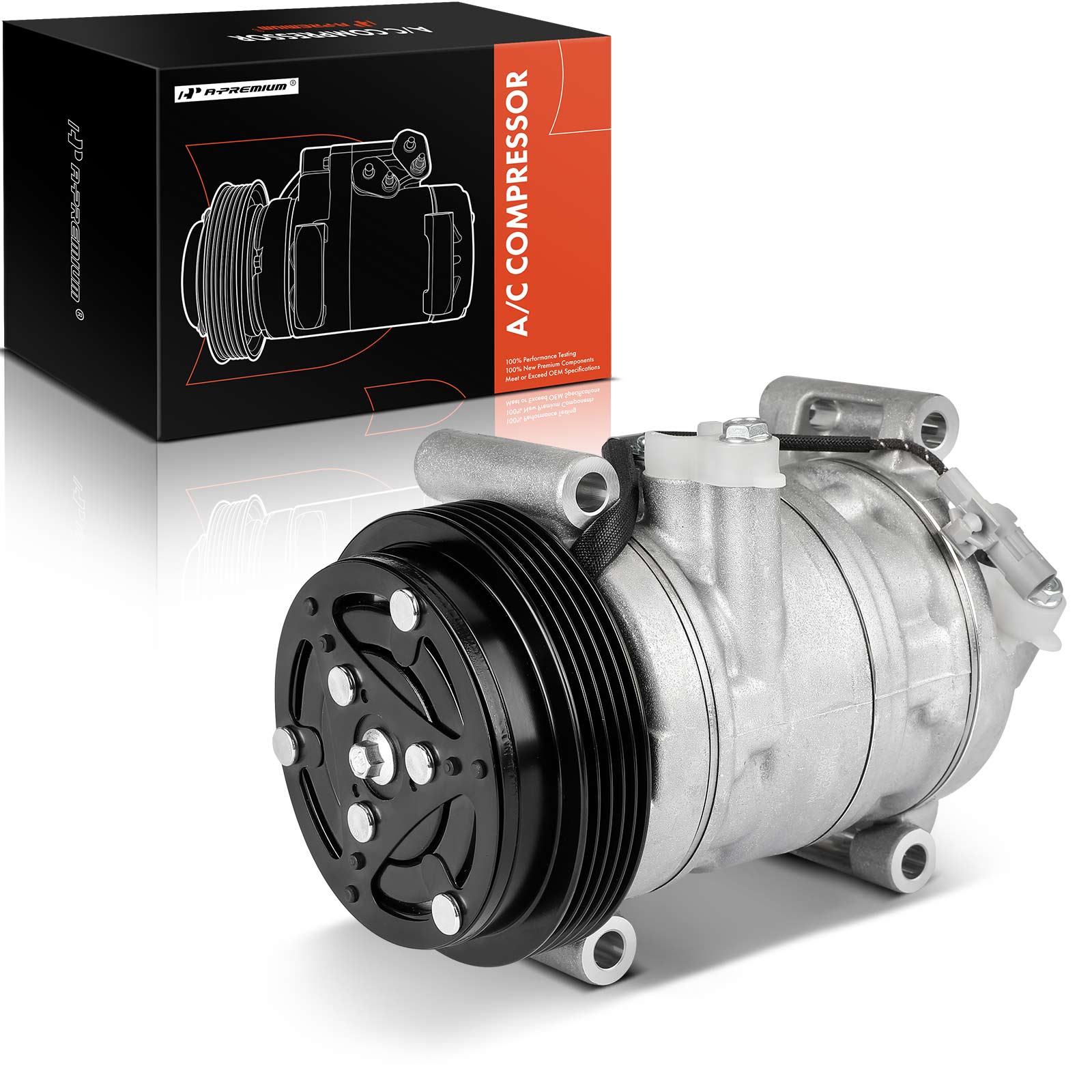 APACC662 AC Compressor with Clutch with 5-Groove Pulley