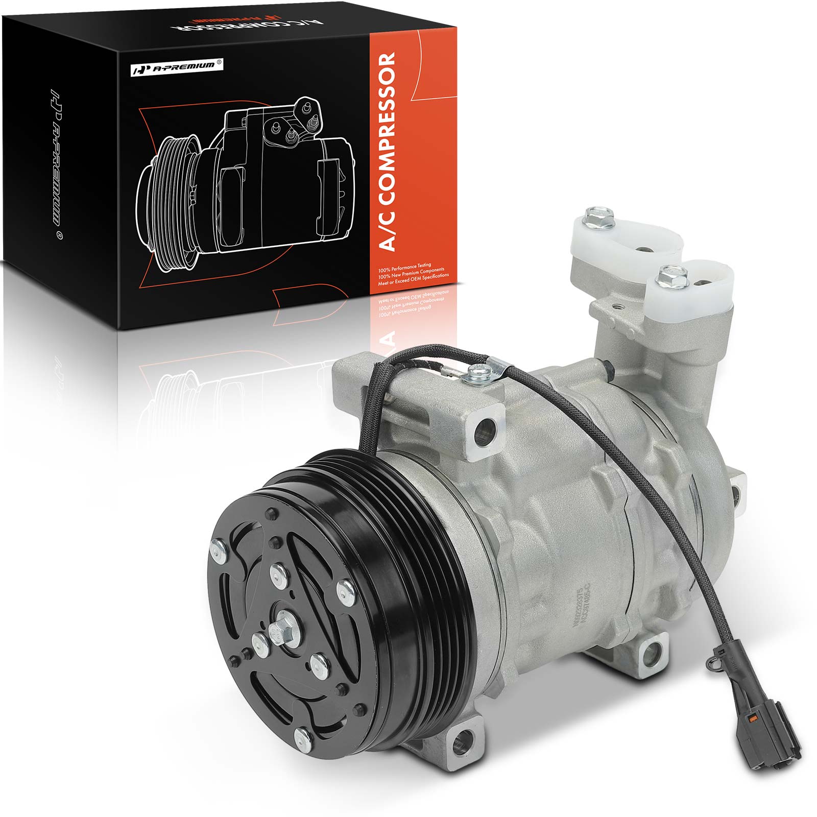 APACC685 AC Compressor with Clutch with 4-Groove Pulley
