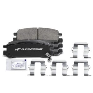 APBPD034 4pcs Rear Driver & Passenger Ceramic Brake Pads with Sensor