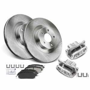 APBRPR1124 8 Pcs Front Disc Brake Rotors & Ceramic Brake Pads & Brake Calipers