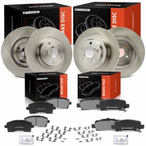 APBRPR1845 12 Pcs Front & Rear Disc Brake Rotors & Ceramic Brake Pads