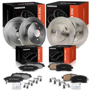 APBRPR1982 12 Pcs Front & Rear Disc Brake Rotors & Ceramic Brake Pads