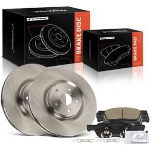 APBRPR1990 6 Pcs Front Disc Brake Rotors & Ceramic Brake Pads
