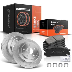 APBRPS084 Rear Drilled Rotors & Ceramic Brake Pads