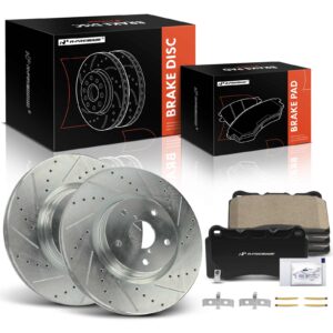 APBRPS1147 6 Pcs Front Drilled Rotors & Ceramic Brake Pads