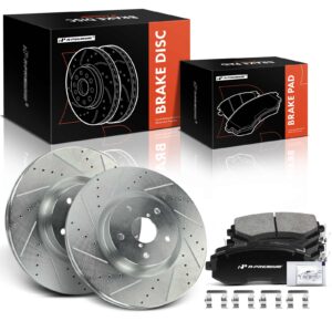 APBRPS1149 6 Pcs Front Drilled Rotors & Ceramic Brake Pads