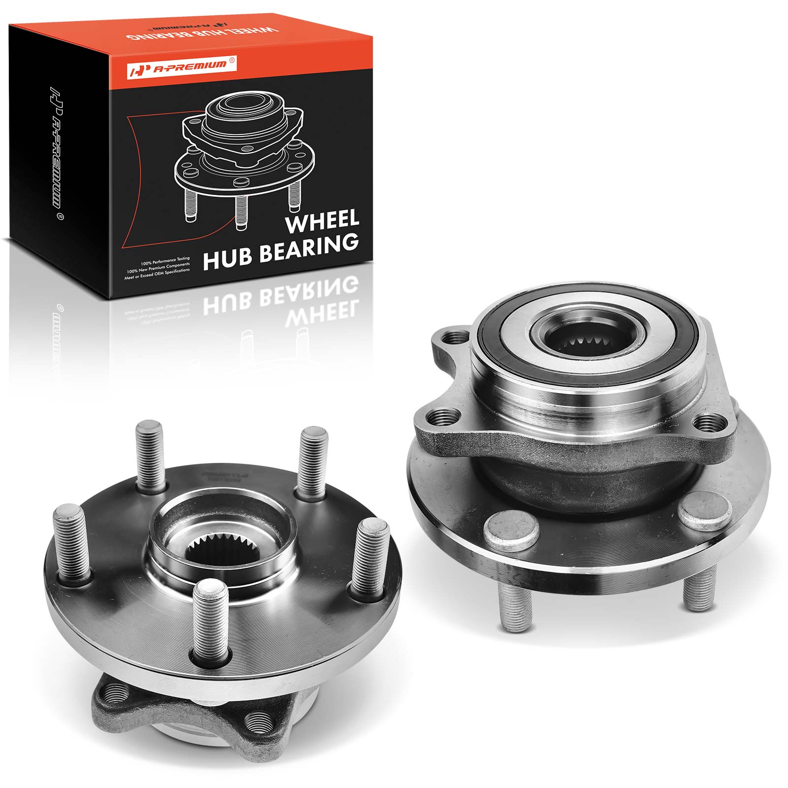 APHB0577 2x Front Wheel Bearing & Hub Assembly