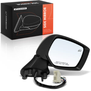 APMI3348TW Passenger Side Mirror, Power Adjust, Heated, Manual Folding, Textured Black, No Signal Light, No Memory, No Puddle Light, No Auto-Dim, No Blind Spot Feature