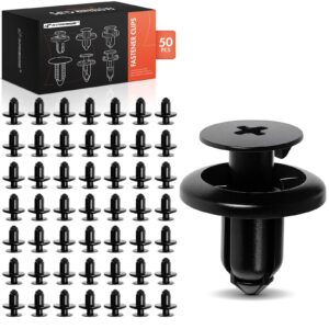 APRCF1215 50 Pcs 8mm Nylon Engine Cover Fender Liner Retainer Clip Screw-Type