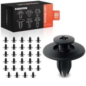 APRCF1238 30 Pcs 7mm Nylon Retainer Clip with Open End Screw-Type