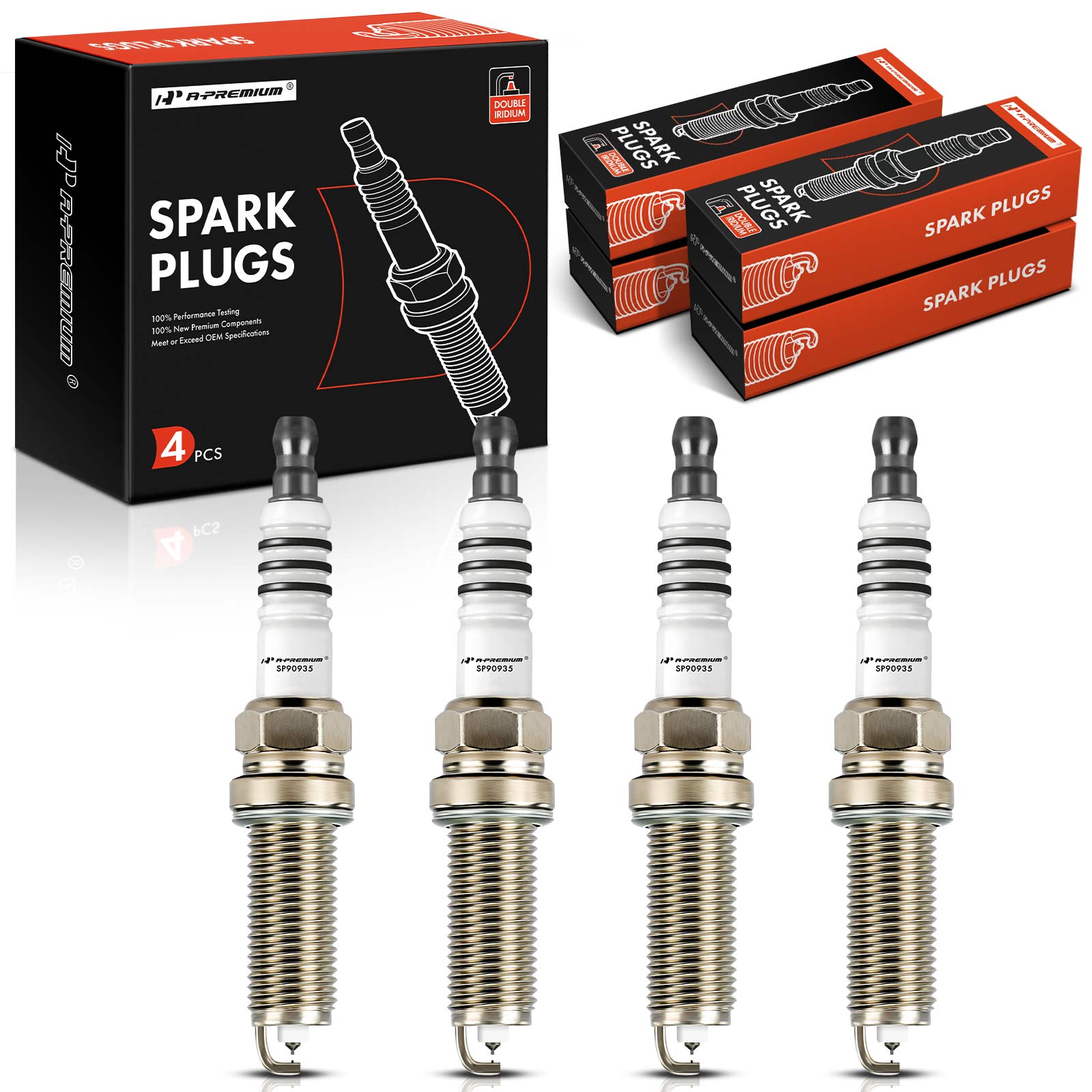 APSP134 4 Pcs Double Iridium Spark Plugs