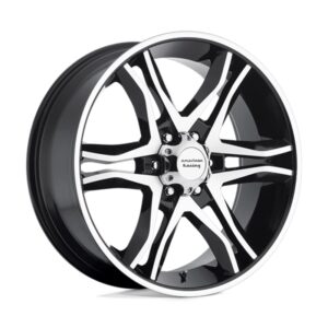 AR89388512330 Aluminum Black Wheel, 18 in. X 8.5 in., 5 x 4.5 in. Bolt Pattern
