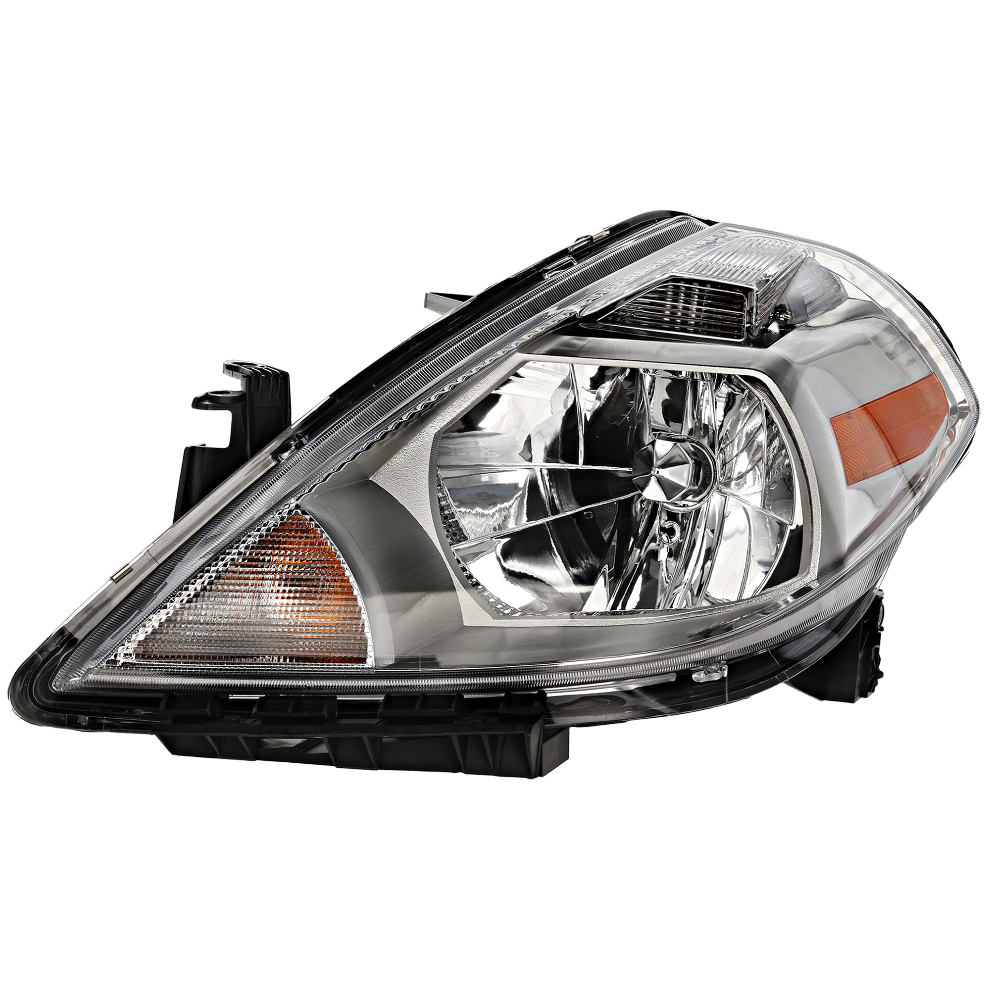 Driver Side Headlight, with Bulb, Halogen, Clear Lens, CAPA Certified - Image 2