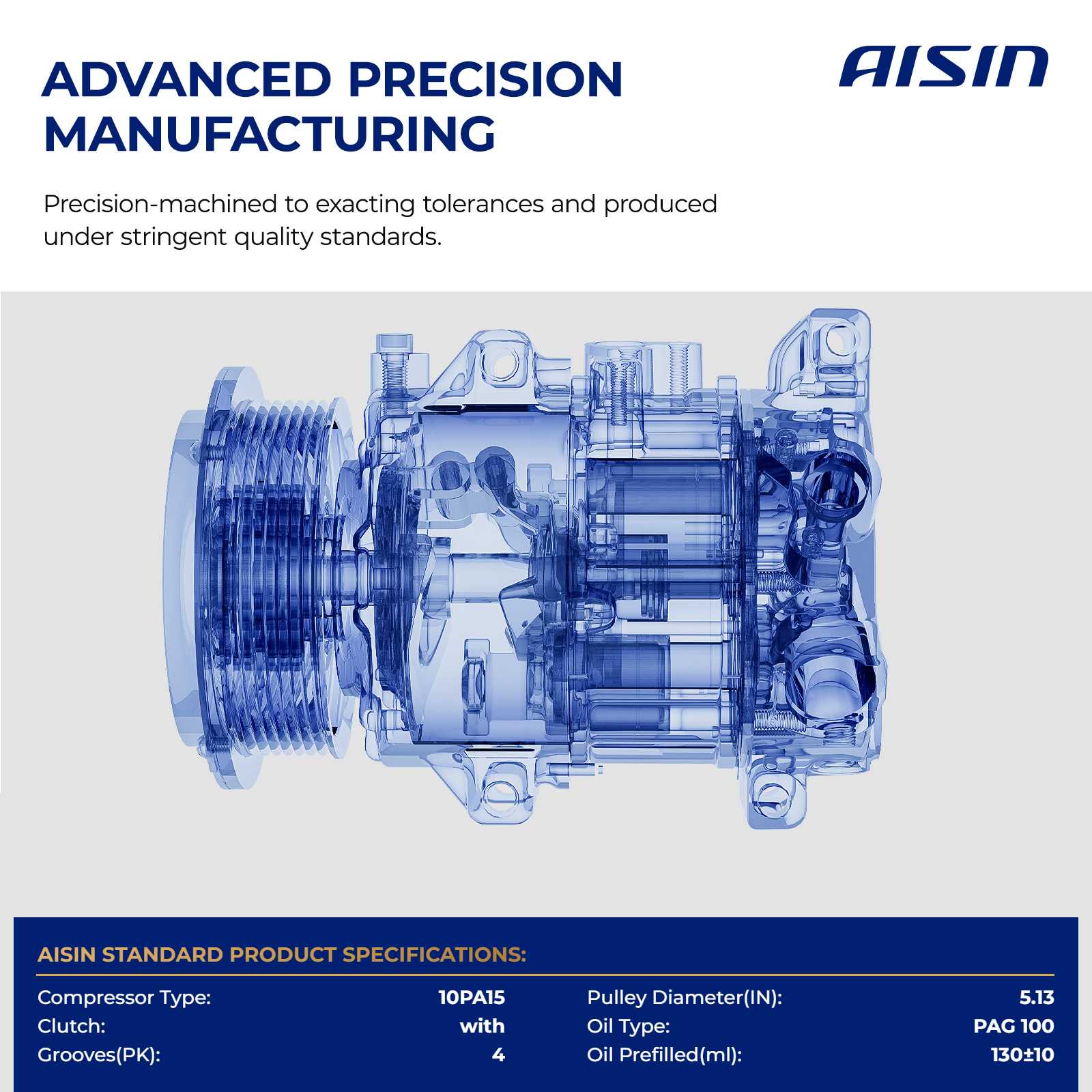 ACCH-00106 A/C Compressor, With Clutch - Image 3