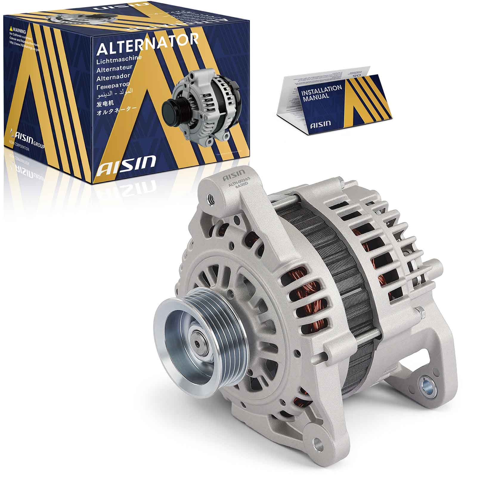 ALTN-00263 Alternator, 3.3L, 6Cyl, 100 Amp, New