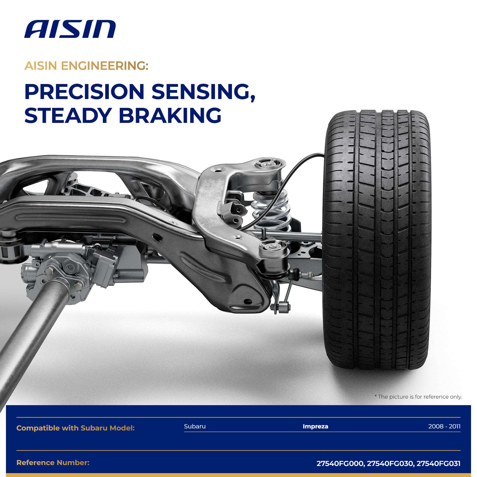 BSF-01403 Rear, Passenger Side ABS Speed Sensor Sold Individually - Image 2