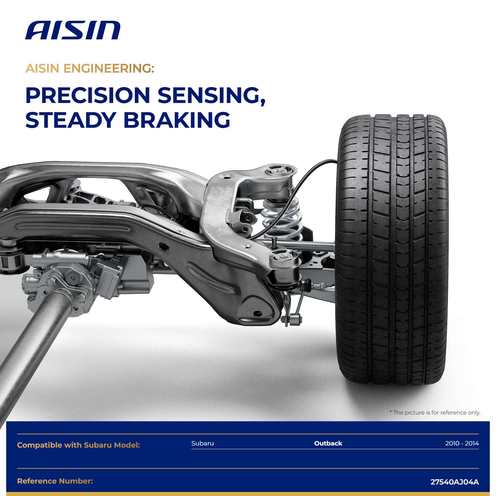 BSF-01628 Rear, Passenger Side ABS Speed Sensor Sold Individually - Image 2
