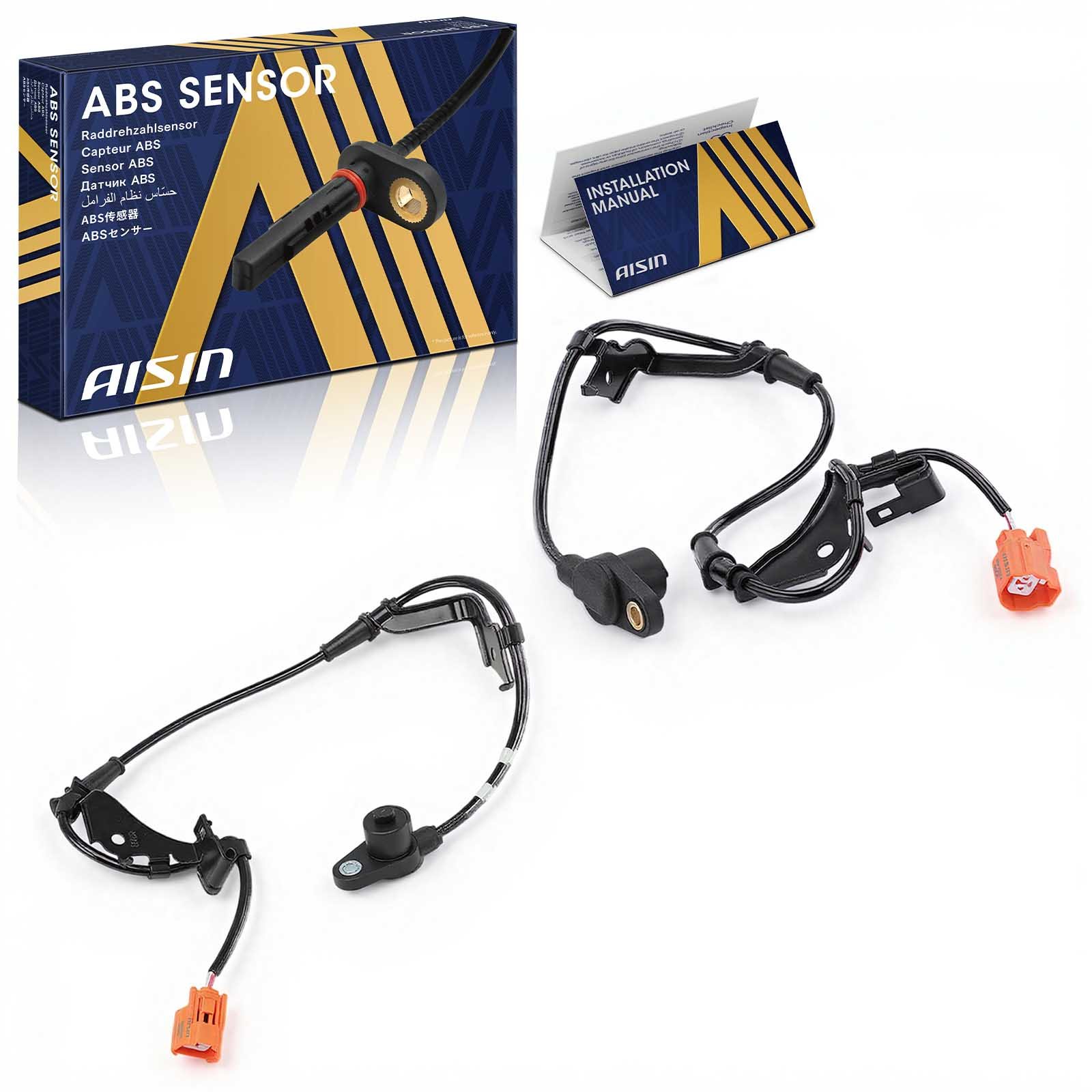 BSH-02076 Front, Driver and Passenger Side ABS Speed Sensor Set of 2
