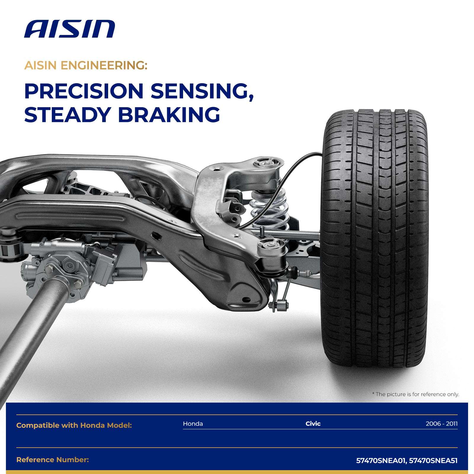 BSH-02688 Rear, Passenger Side ABS Speed Sensor Sold Individually - Image 2