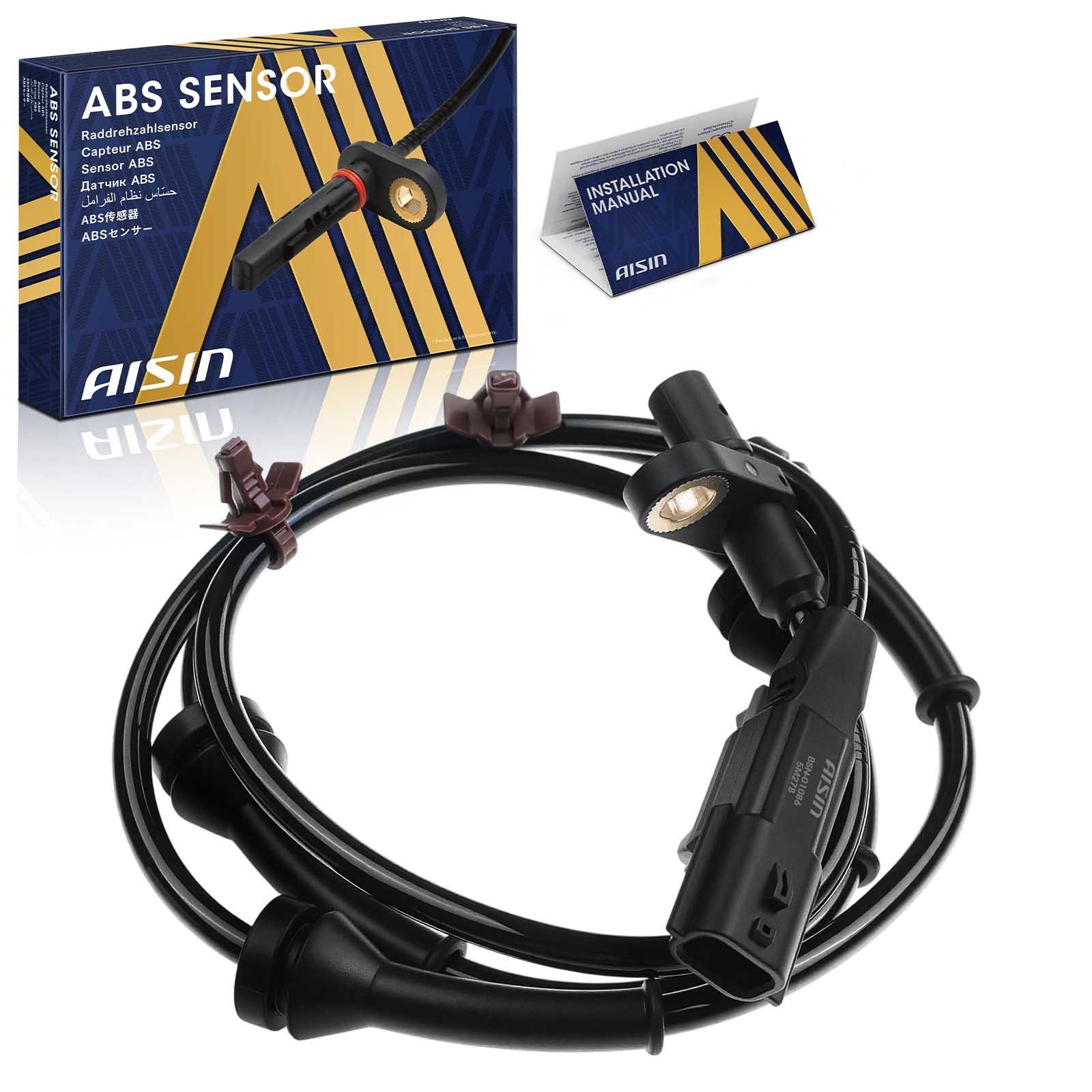 BSN-01086 Rear, Driver Side ABS Speed Sensor Sold Individually