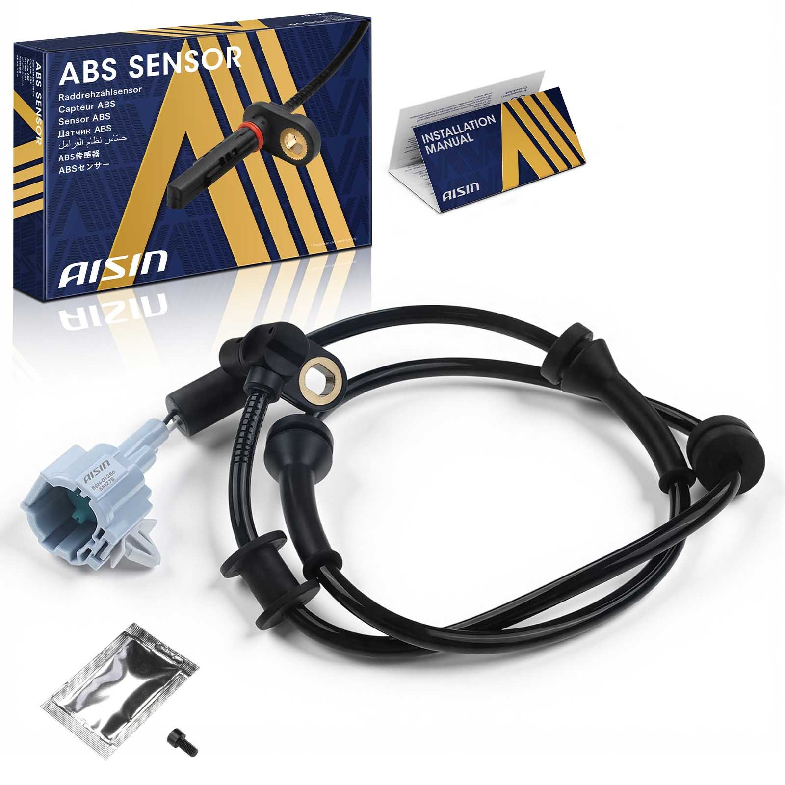 BSN-01286 Front, Driver Side ABS Speed Sensor Sold Individually