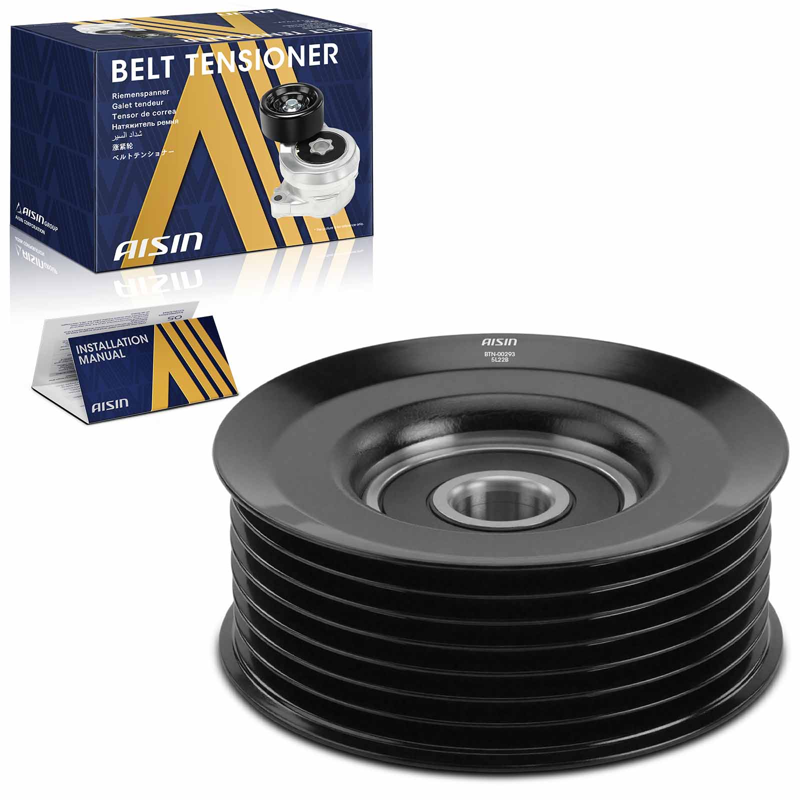 BTN-00293 Accessory Belt Idler Pulley, Steel