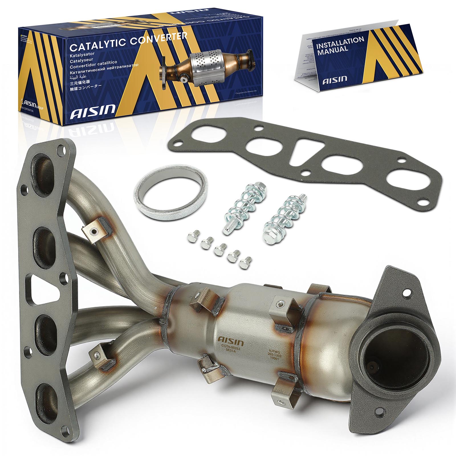 CCTN-00253 Front Catalytic Converter, 2.5L, 4Cyl, Federal EPA Standard, 46-State Legal (Cannot ship to CA, CO, NY or ME), Sedan, Direct Fit