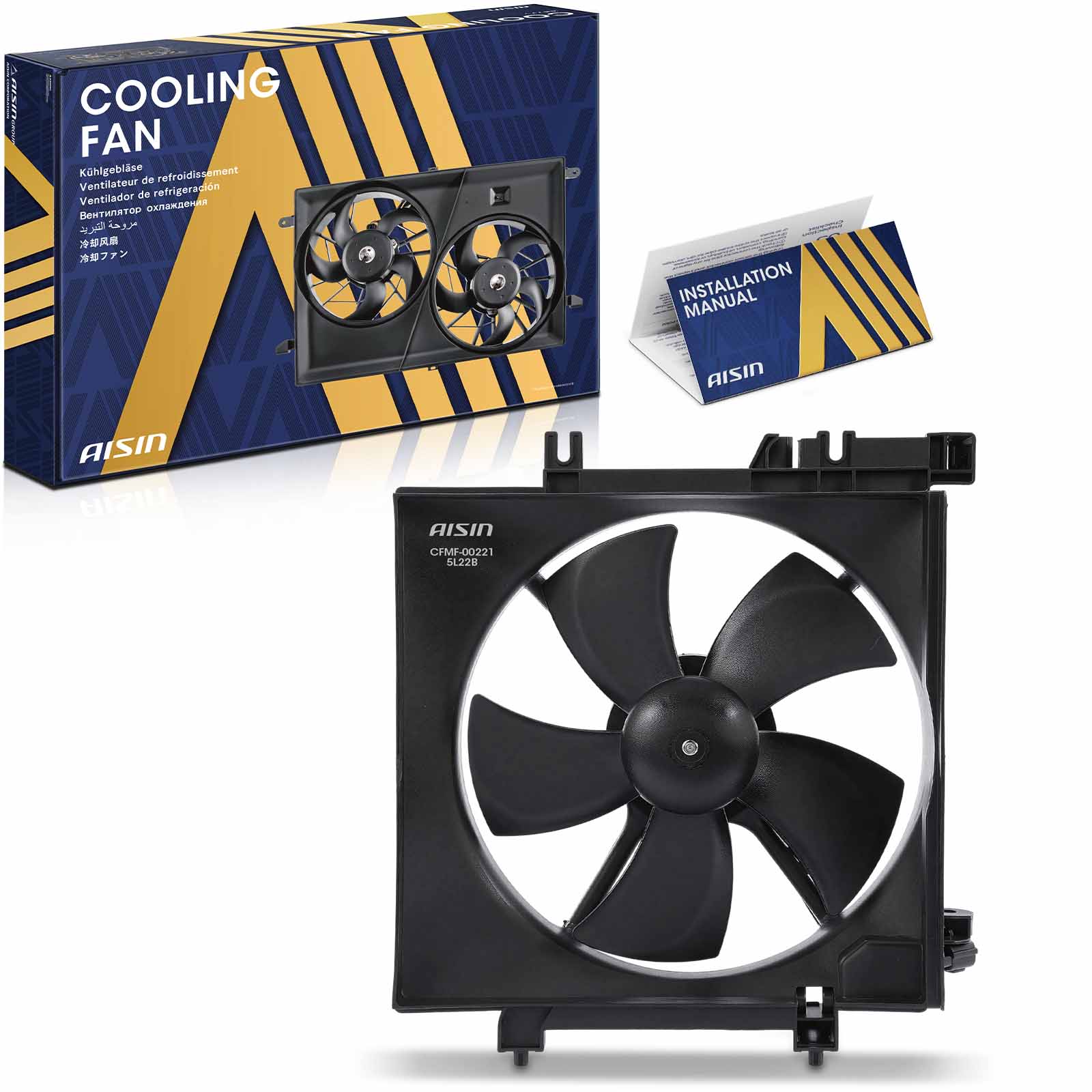 CFMF-00221 OE Replacement Radiator Fan, 2.5L, 4Cyl, Single fan
