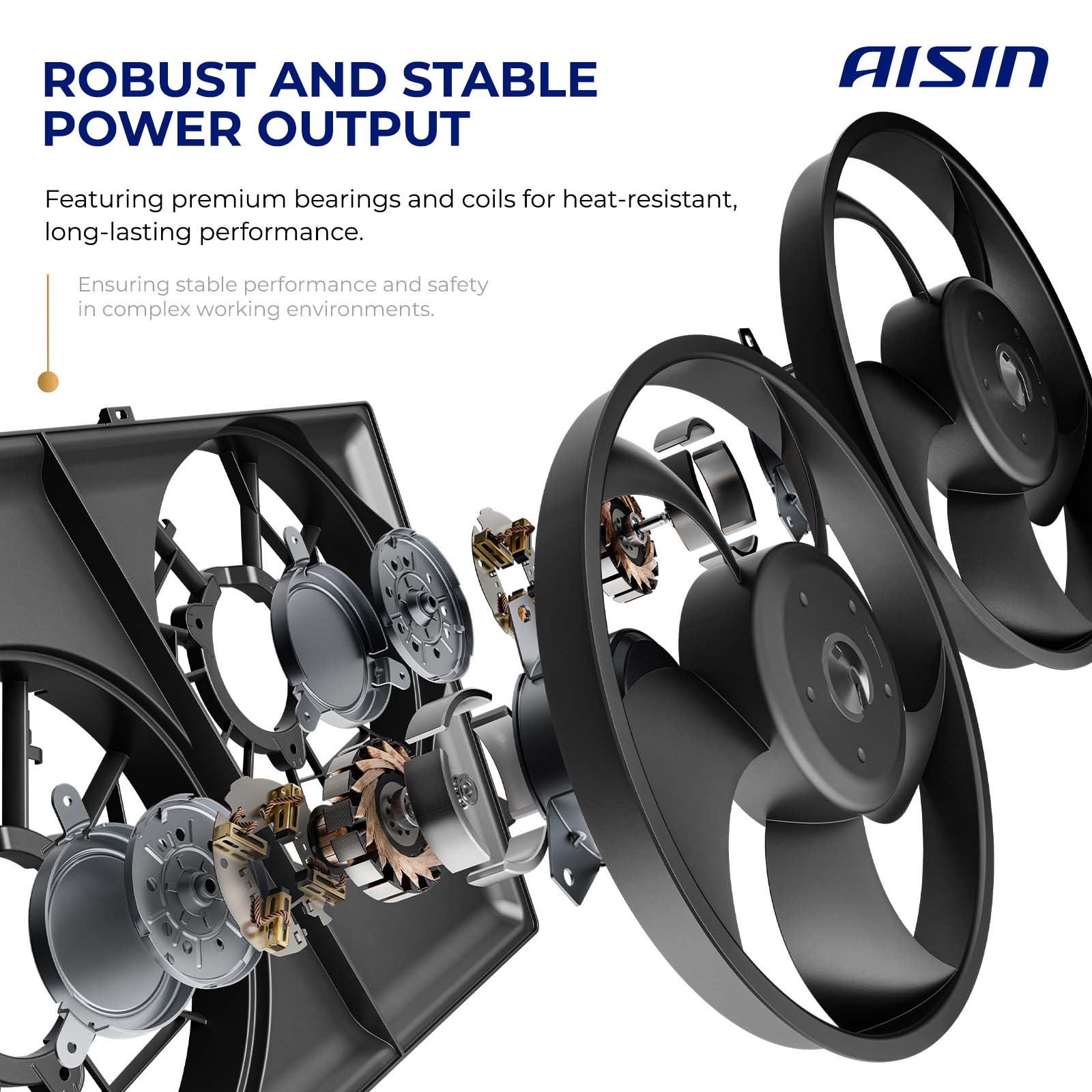 CFMH-00428 OE Replacement A/C Condenser Fan, 1.7L, 4Cyl, Single fan - Image 4