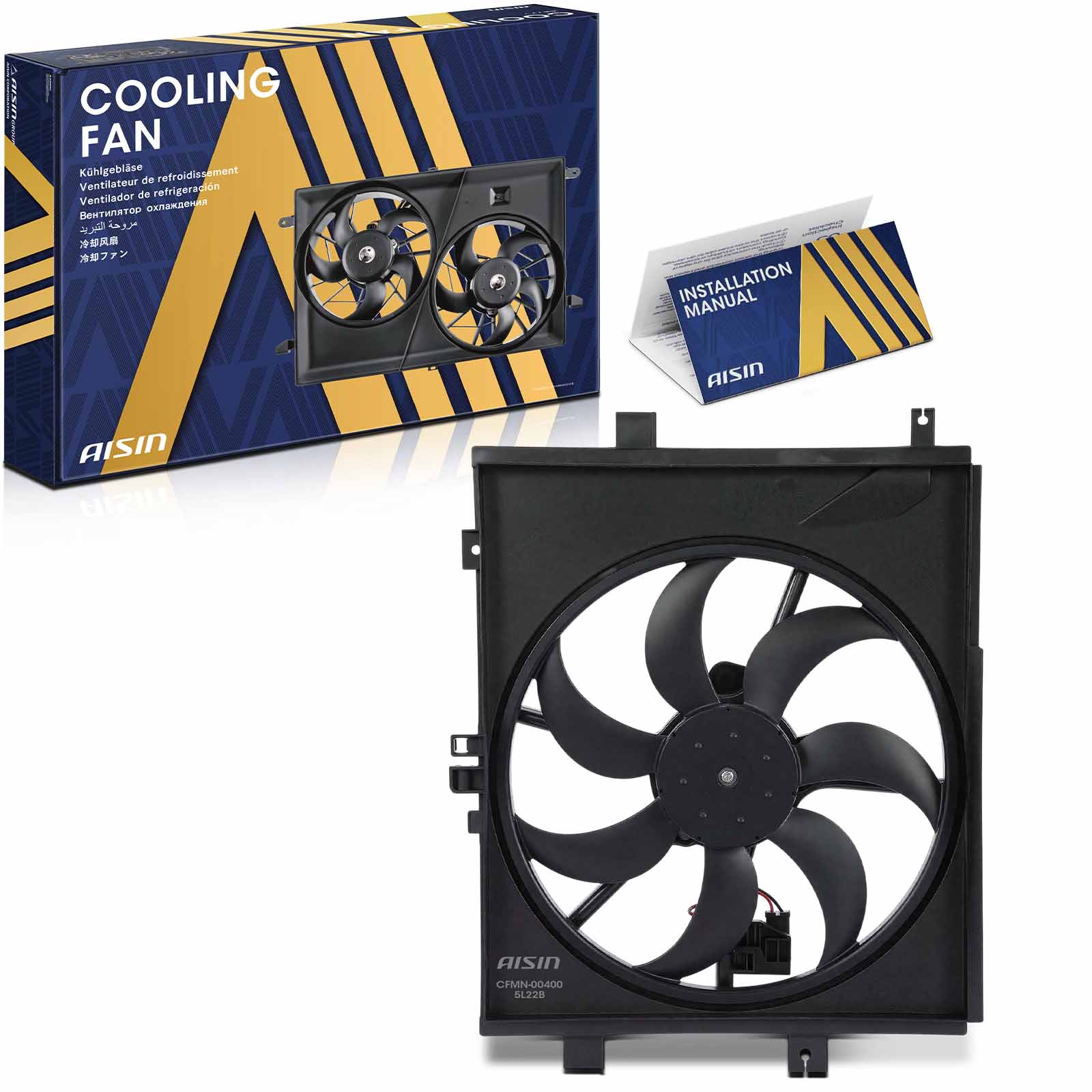 CFMN-00400 OE Replacement Radiator Fan, 1.6L, 4Cyl, Single fan