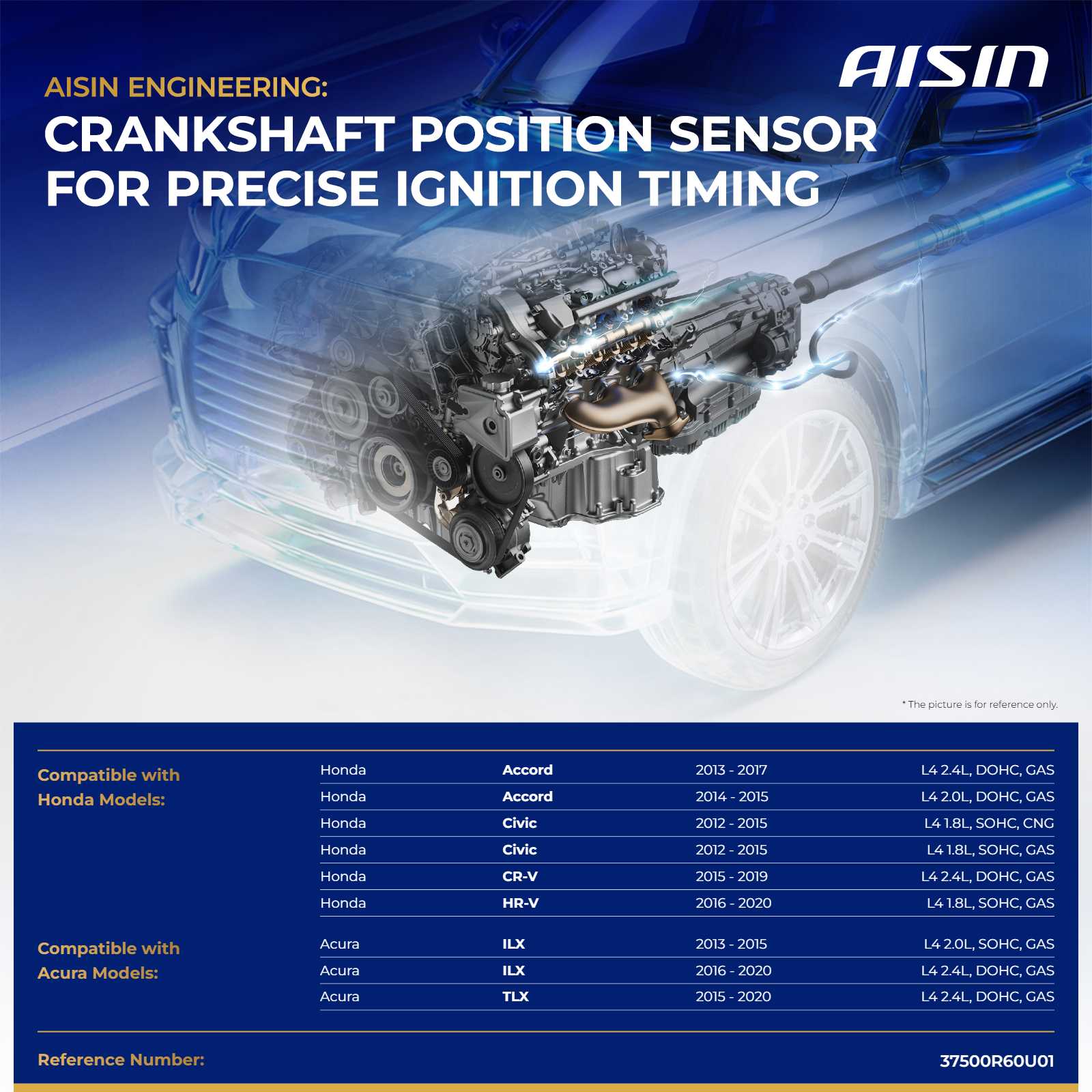 CKSH-00485 Crankshaft Position Sensor - Image 2