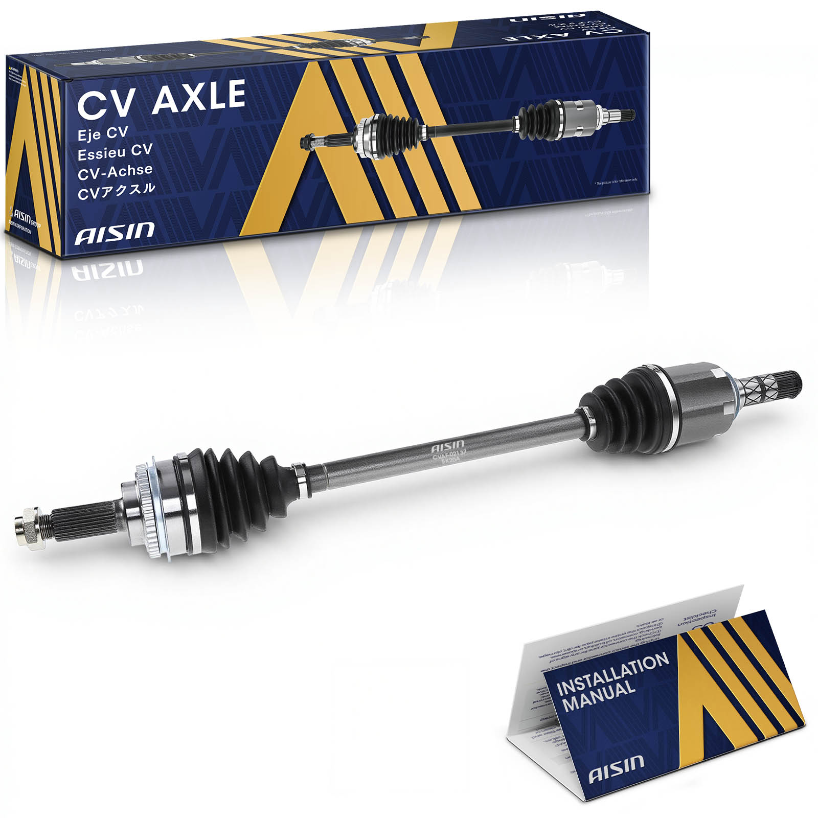 CVAF-02137 Front, Driver or Passenger Side Axle Assembly - Sold Individually AWD