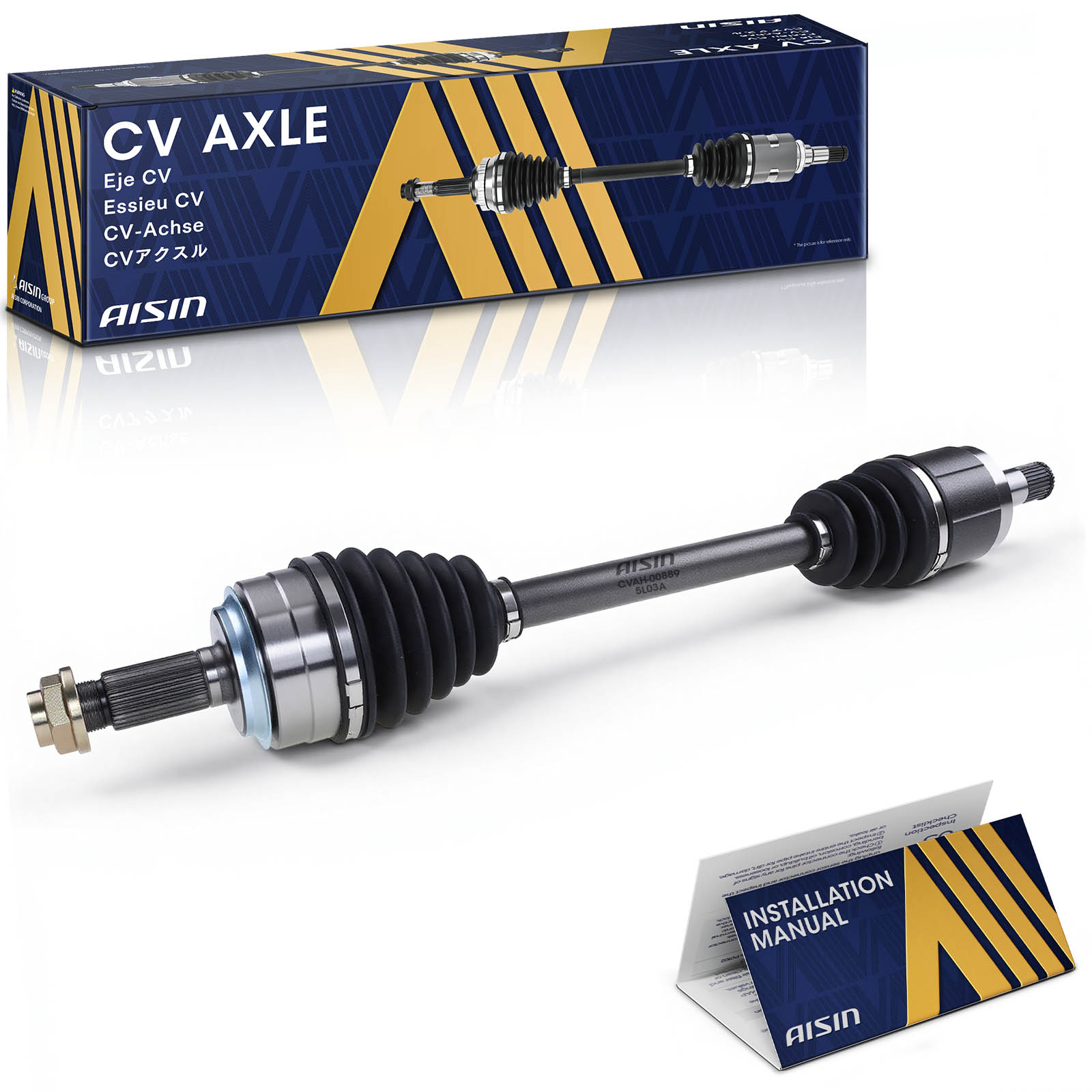 CVAH-00889 Front, Driver Side Axle Assembly - Sold Individually FWD