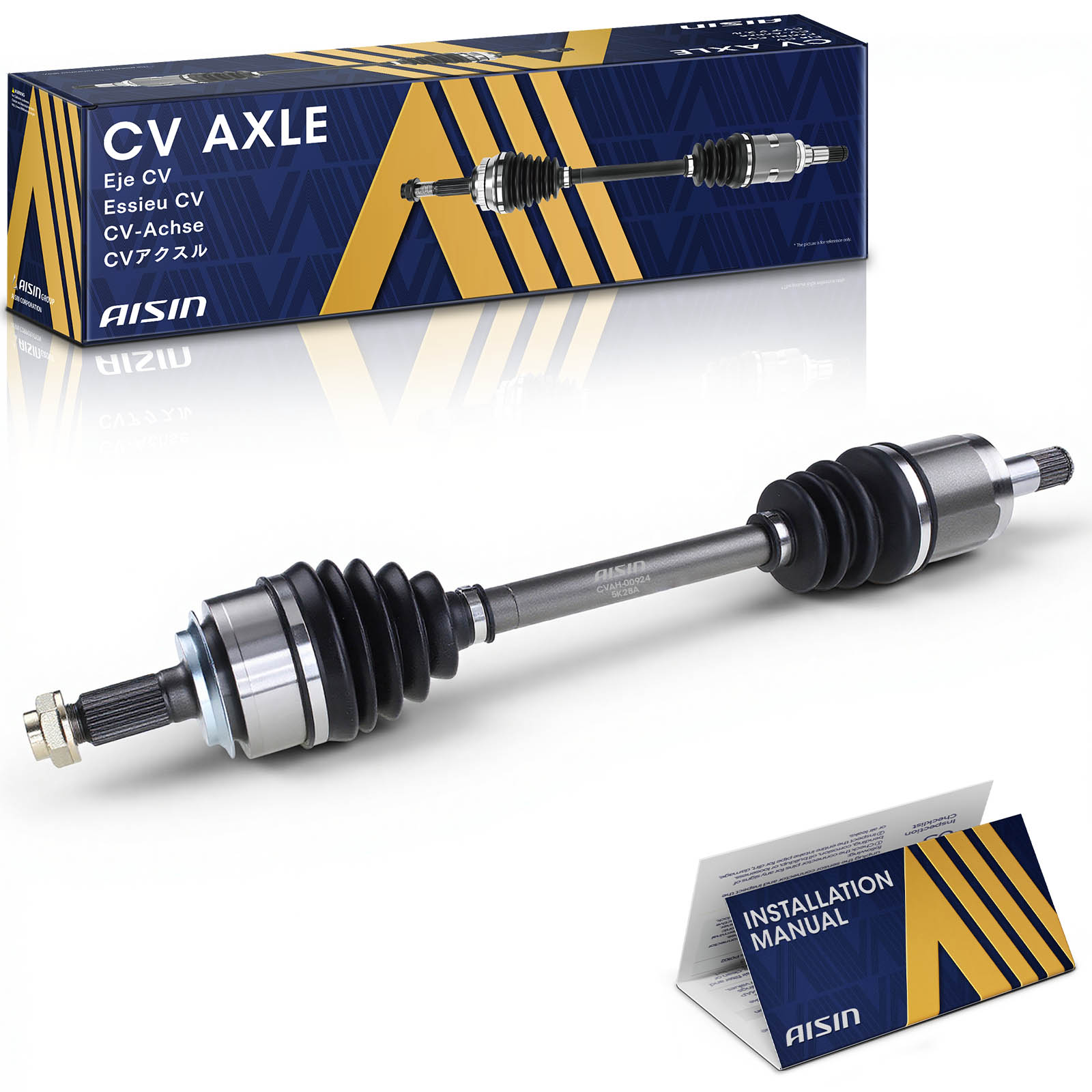 CVAH-00924 Front, Driver Side Axle Assembly - Sold Individually FWD, 1.8L, 4Cyl