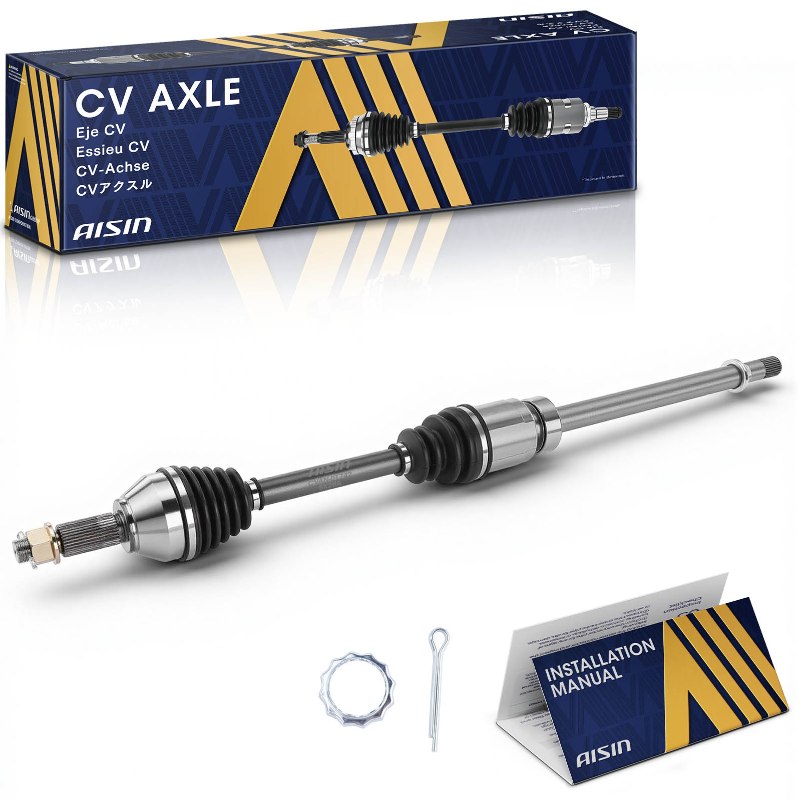 CVAN-01742 Sport Utility Front, Passenger Side Axle Assembly - Sold Individually FWD, 3.5L, 6Cyl