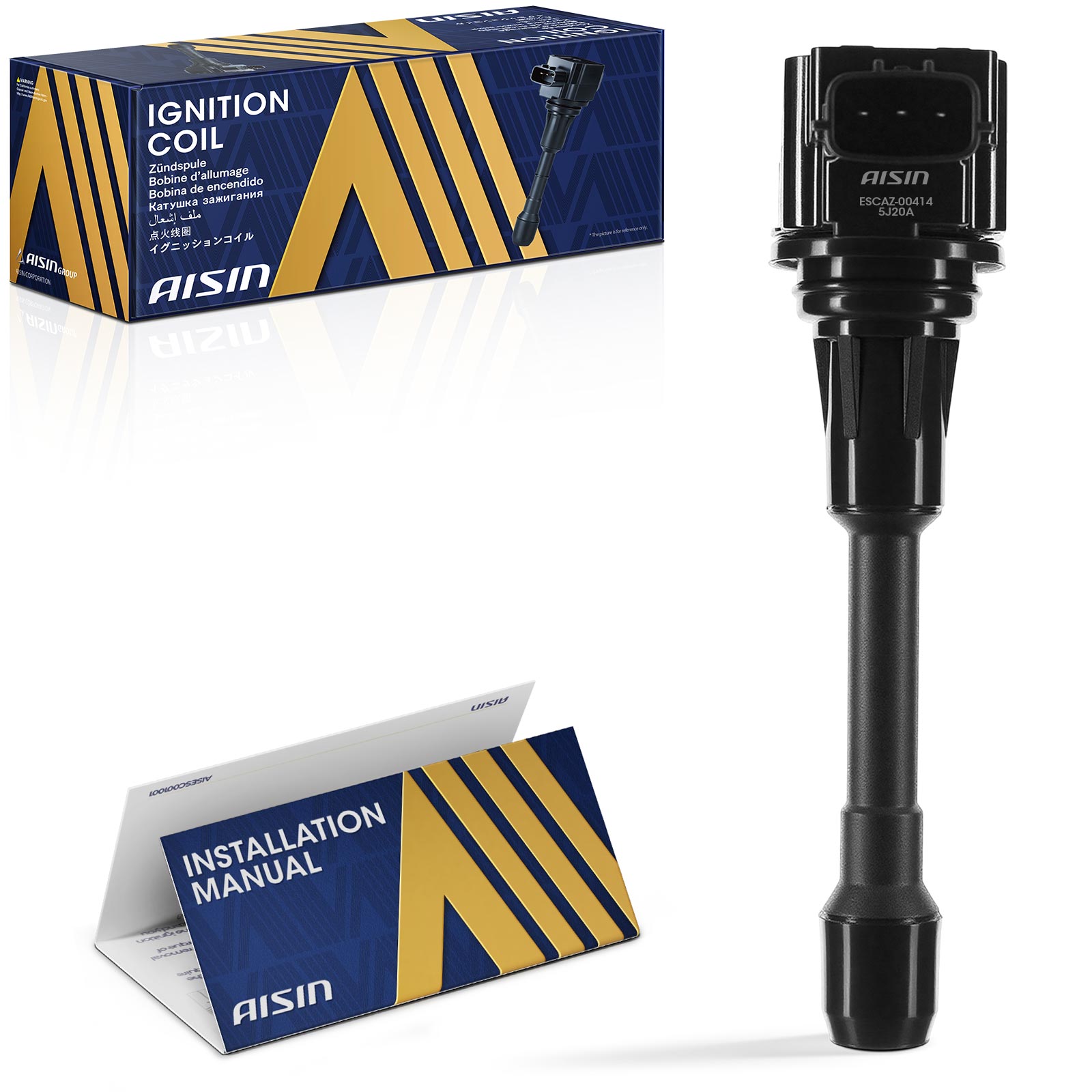 ESCAZ-00414 Ignition Coil, Blade 3-Terminal Sold Individually