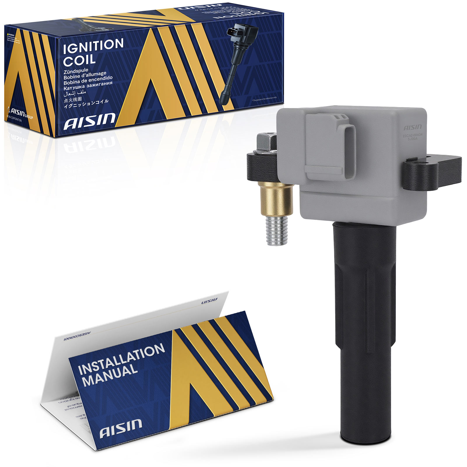ESCAZ-00634 Ignition Coil, 2.0L, 4Cyl, Blade 3-Terminal Sold Individually