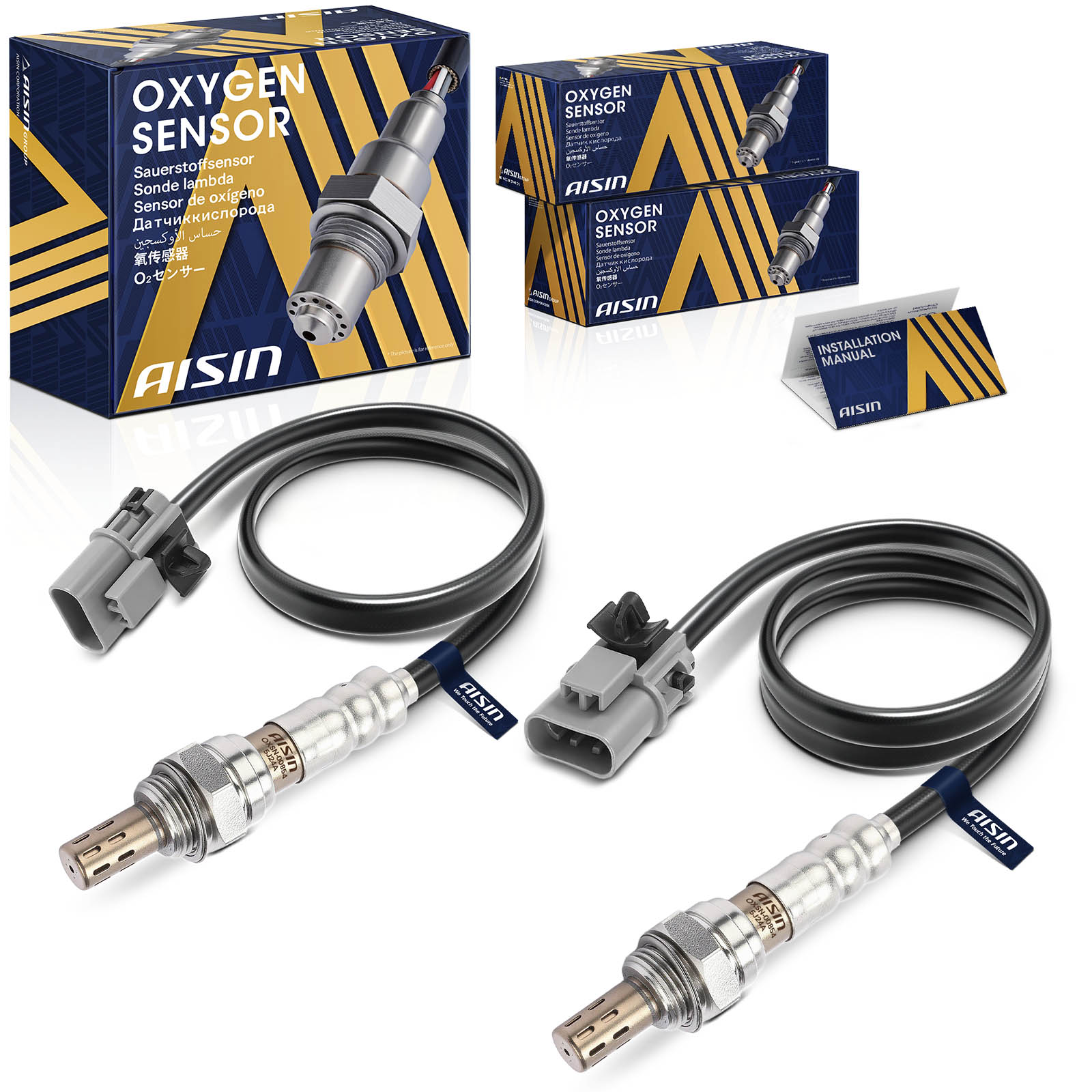 OXSN-00854 Upstream, Driver and Passenger Side Oxygen Sensor, Set of 2, 3.3L, 6Cyl