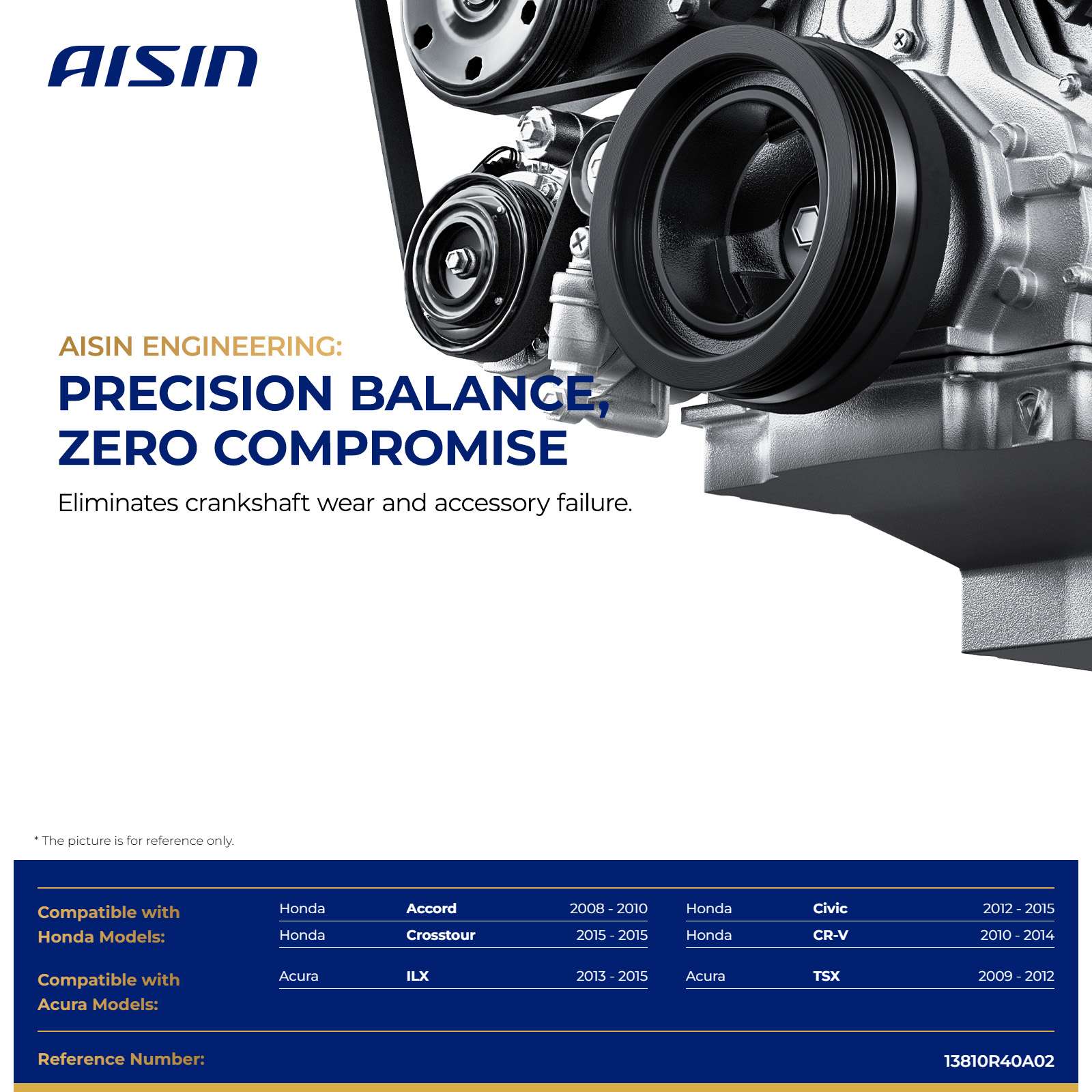 PDAH-00004 Harmonic Balancer, 7-Groove Pulley - Image 2