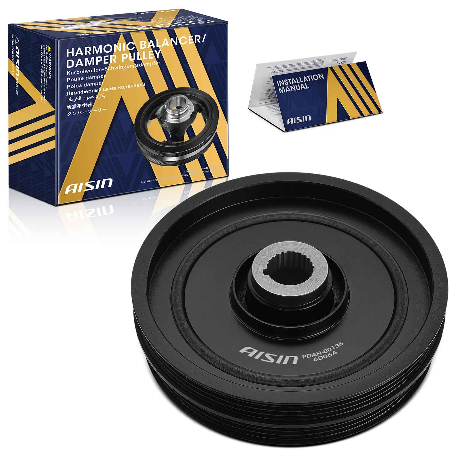 PDAH-00136 Harmonic Balancer, 4-Groove Pulley