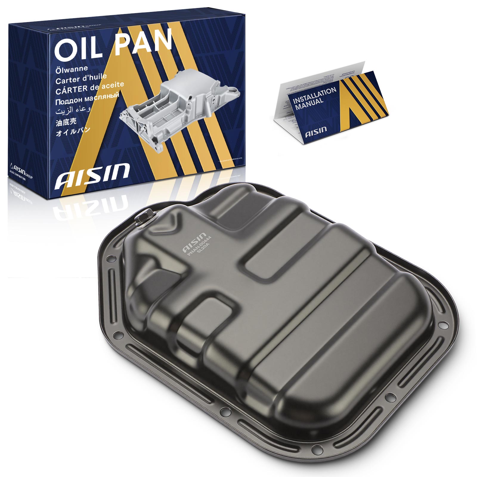 PNAN-00444 Steel Oil Pan, 3.5L, 6Cyl
