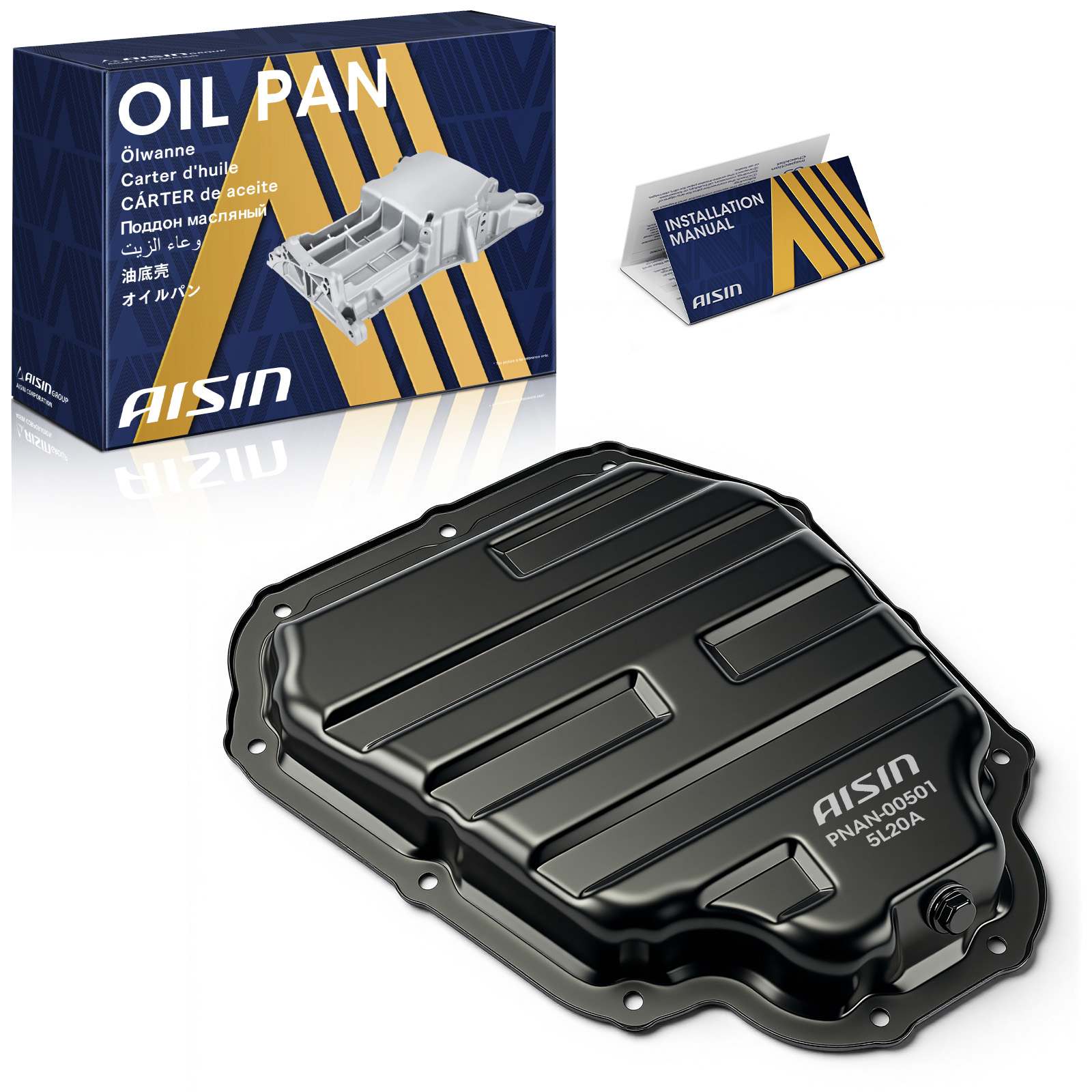 PNAN-00501 Iron Oil Pan, 2.5L, 4Cyl